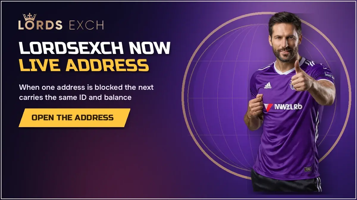 Lordsexch now live address plate with the Lords Exchange sign-in rows